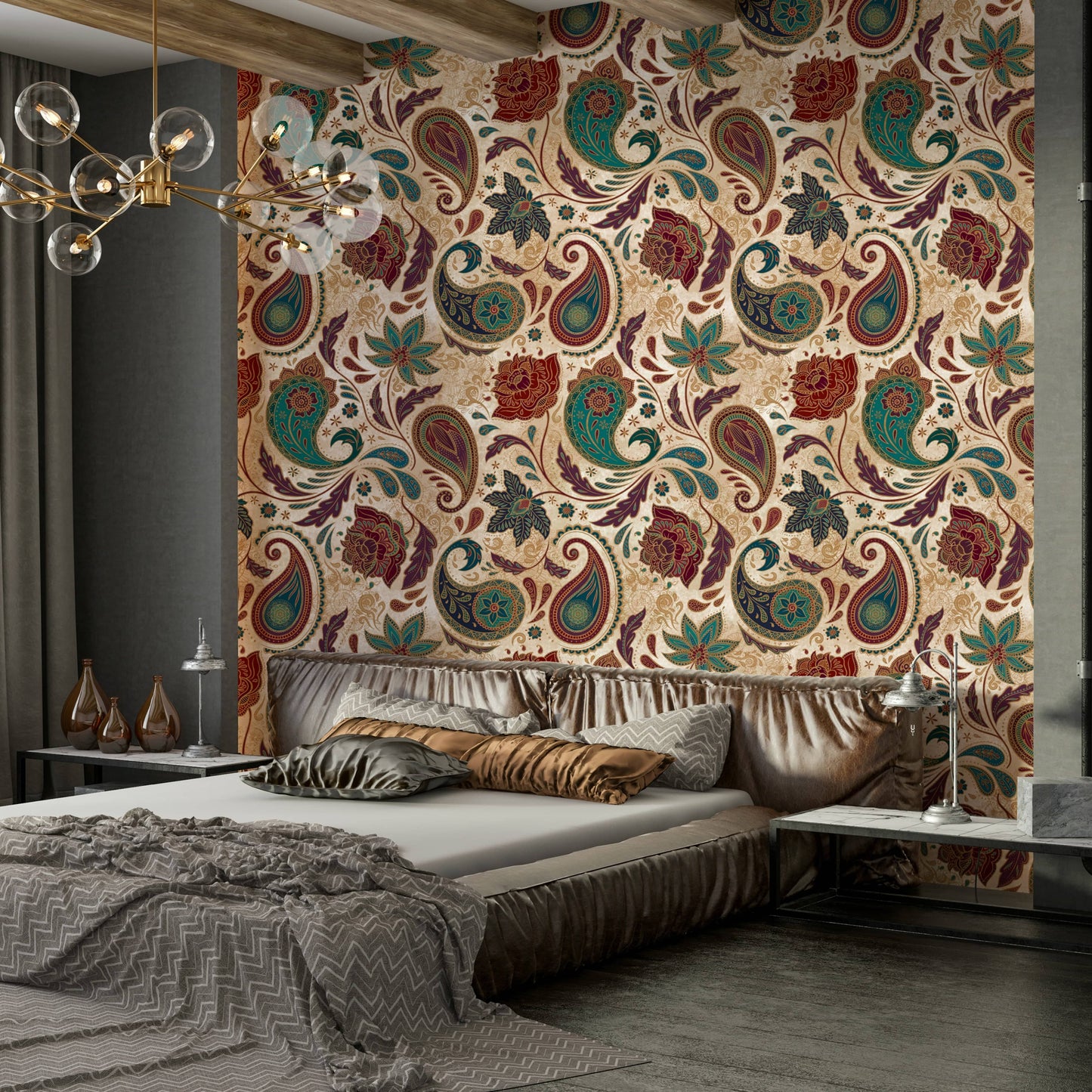 The overall mood is one of quiet opulence and artistry.
