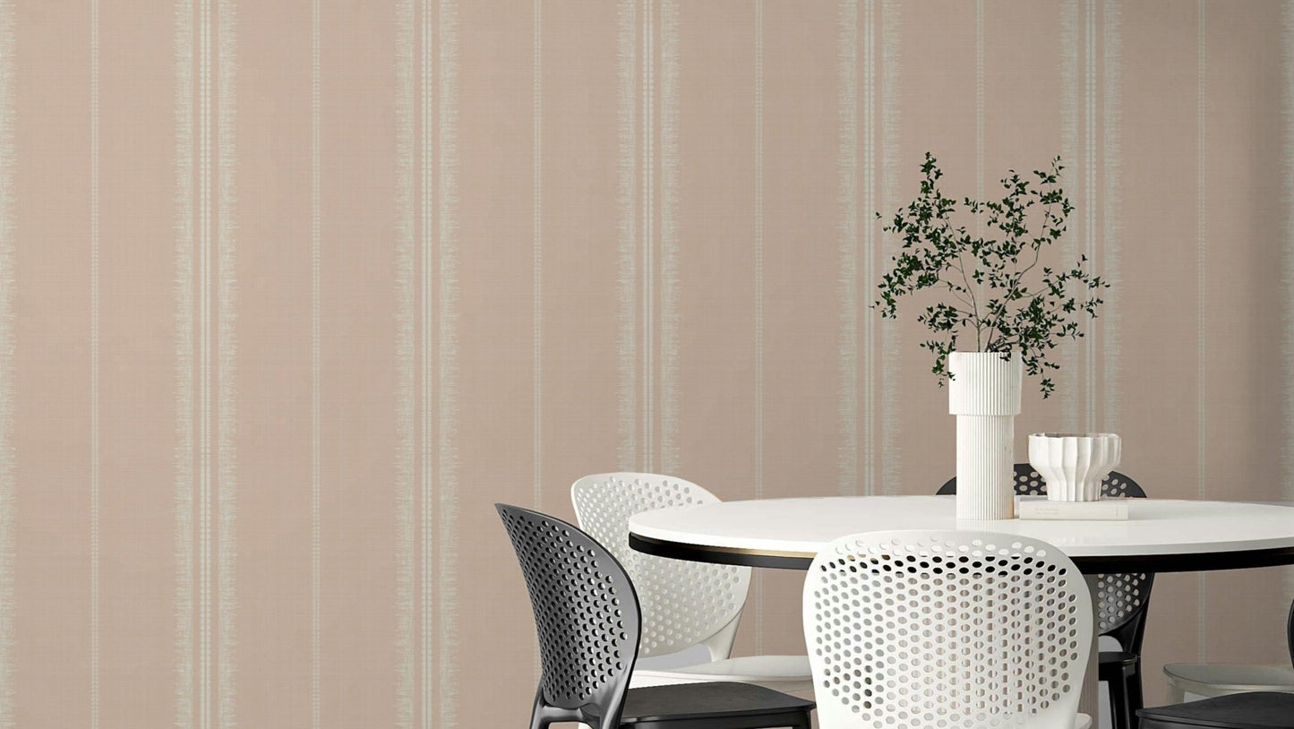Boho Stripes Satin wallpaper for modern, elegant decor


