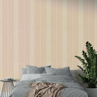 Satin striped design wallpaper for relaxed bohemian spaces

