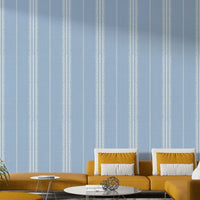 Wallpaper for walls in serene blue shades

