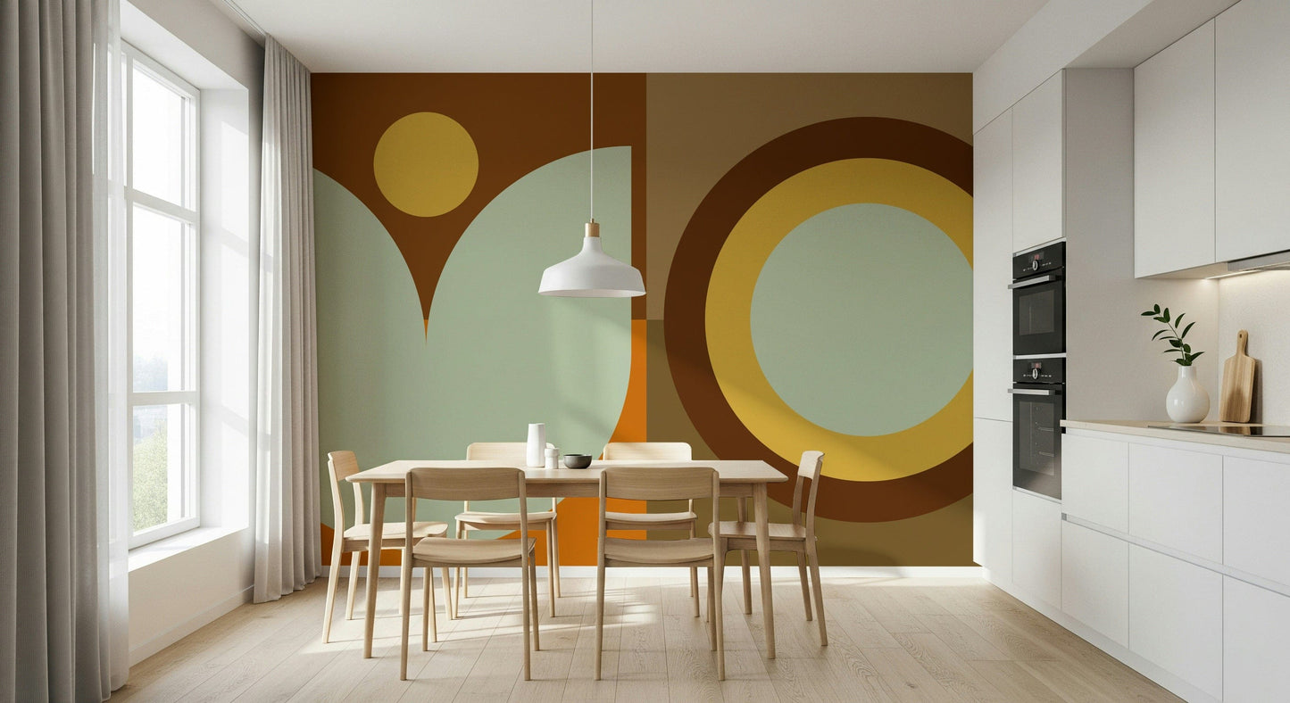 Boho Sun and Moon Wall Mural