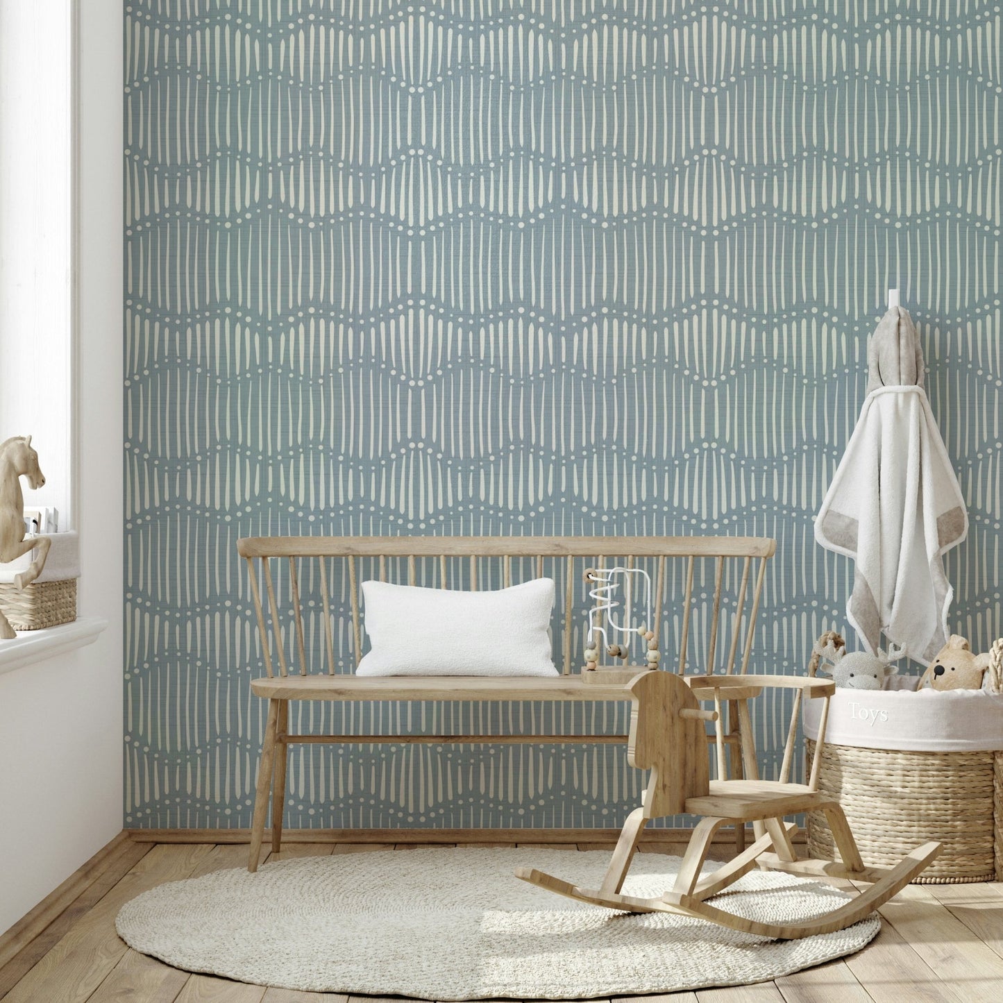 Boho Waves On Arona Canvas Wallpaper⁠