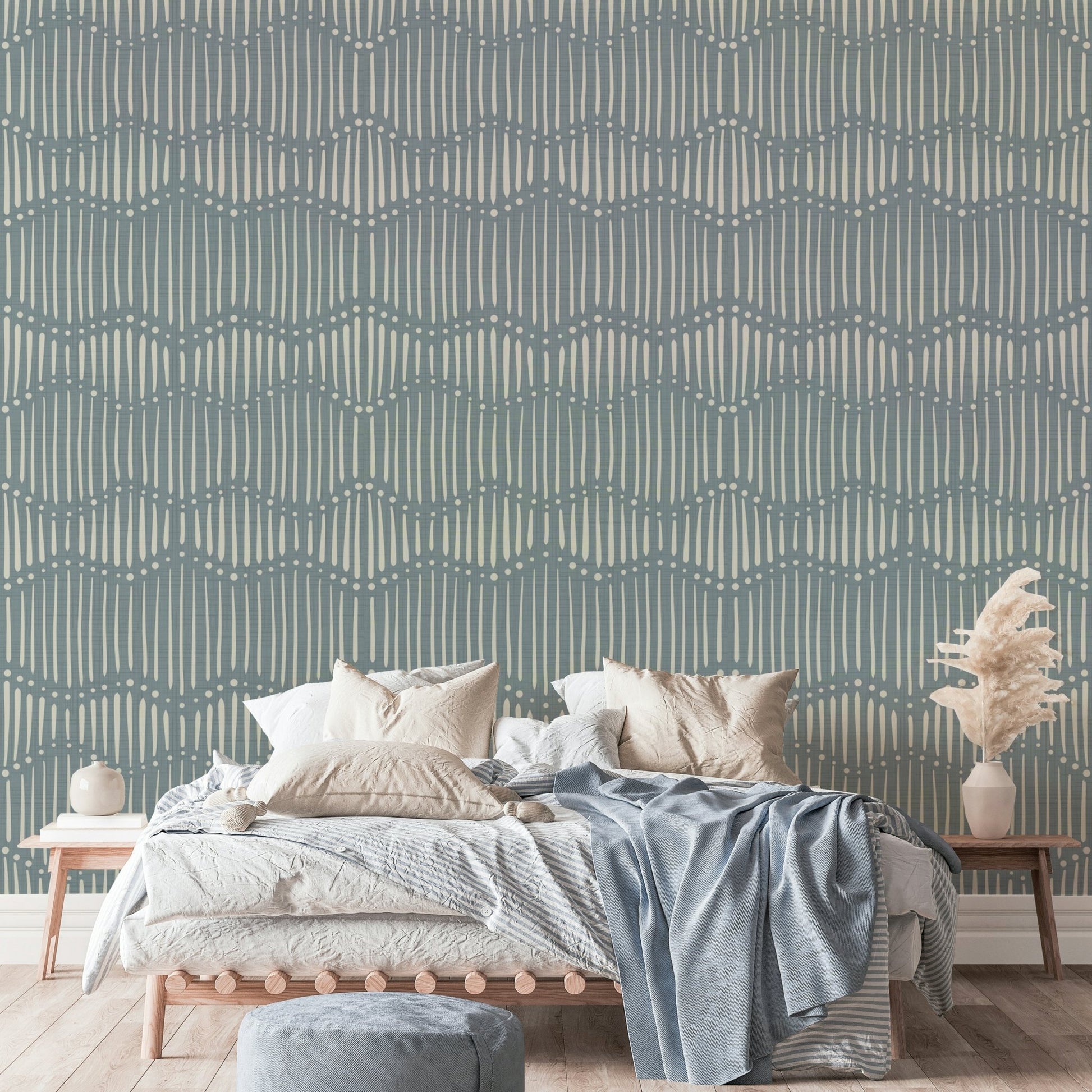 Boho Waves On Arona Canvas Wallpaper⁠
