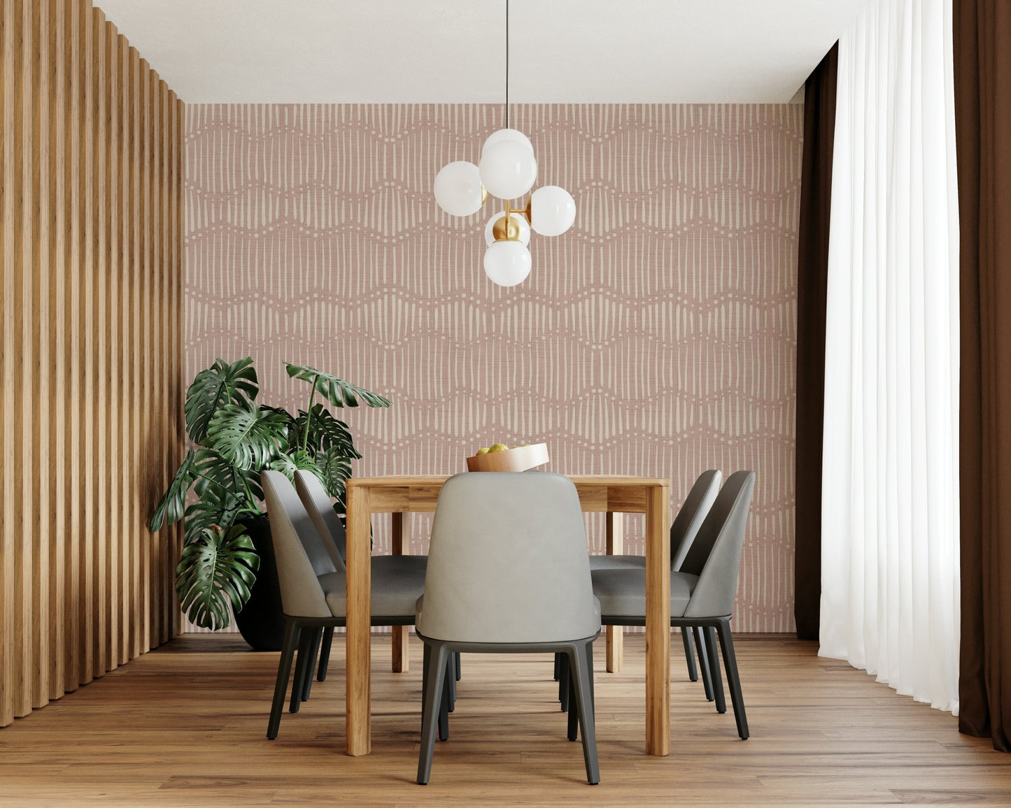 The colors are soft and gentle, with many shades of rosy pink and light brown.

