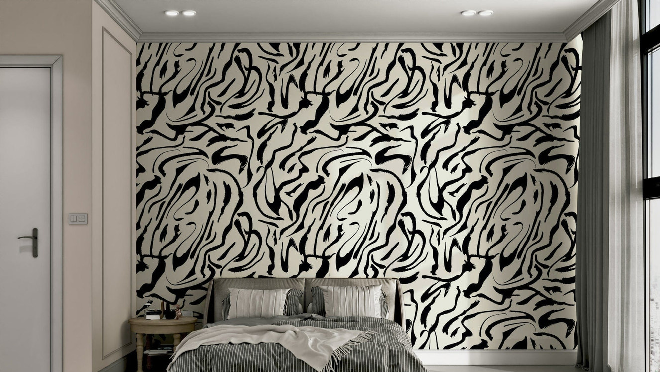 Painted Lines stylish wallpaper for walls