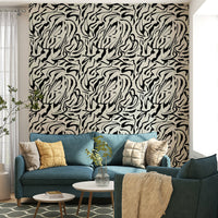 Painted Lines modern wall mural