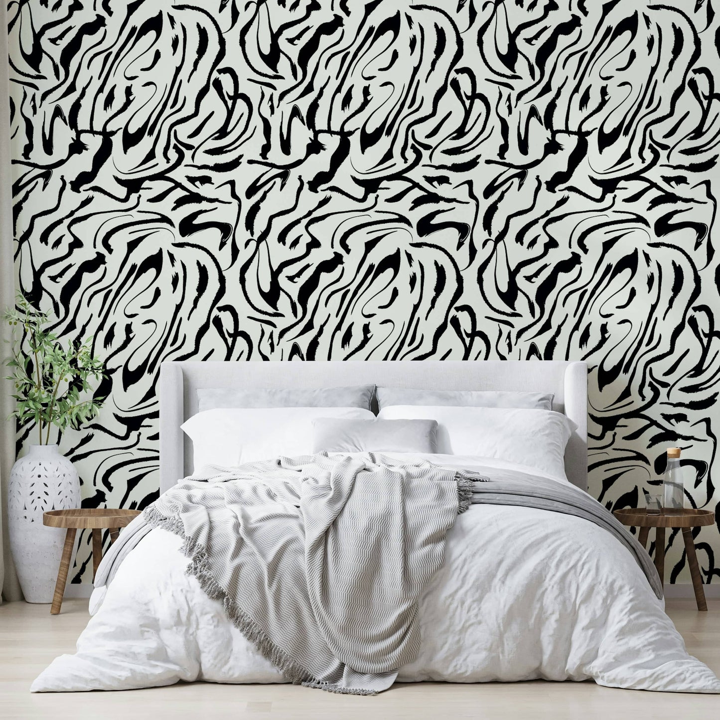 Painted Lines decorative wall mural

