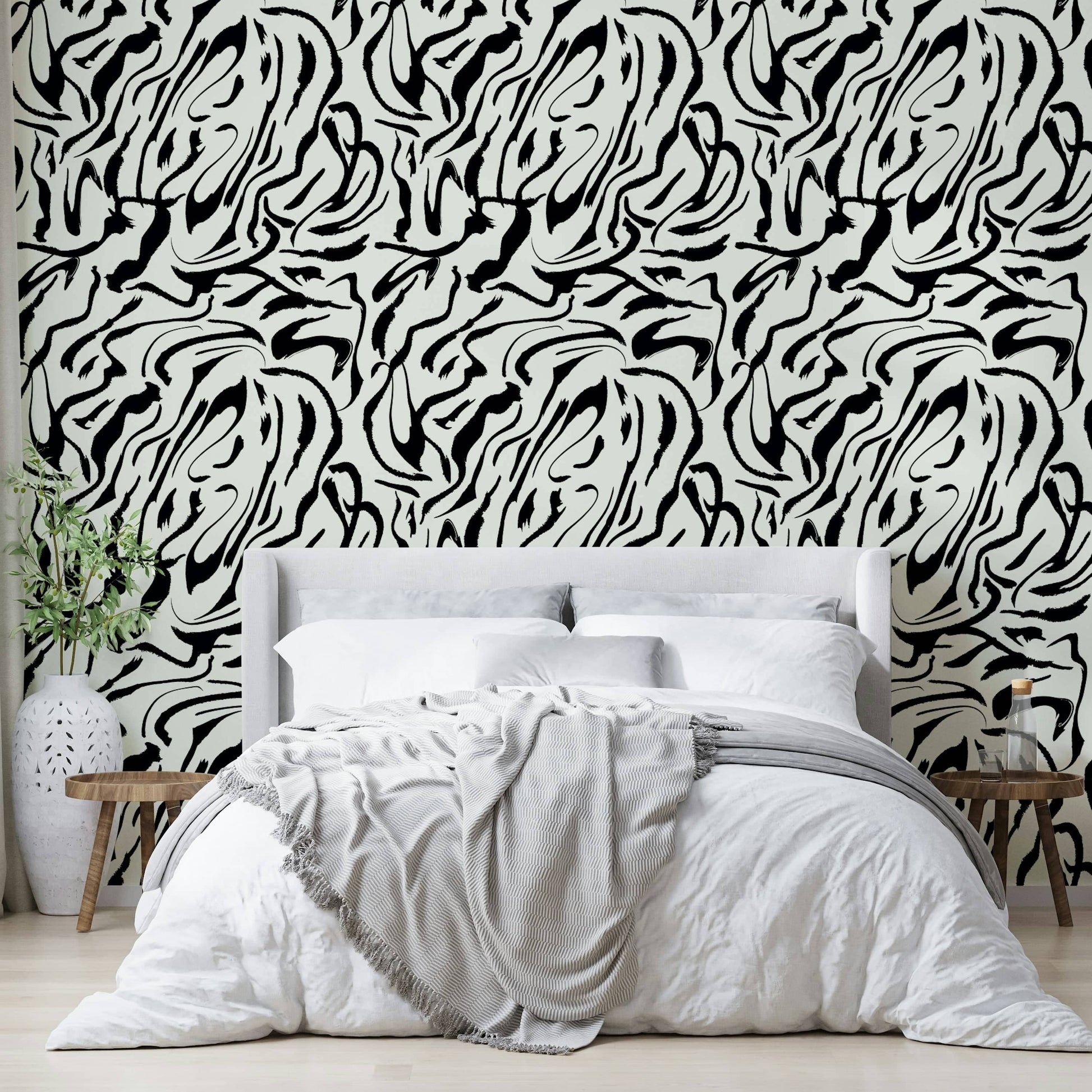 Painted Lines decorative wall mural

