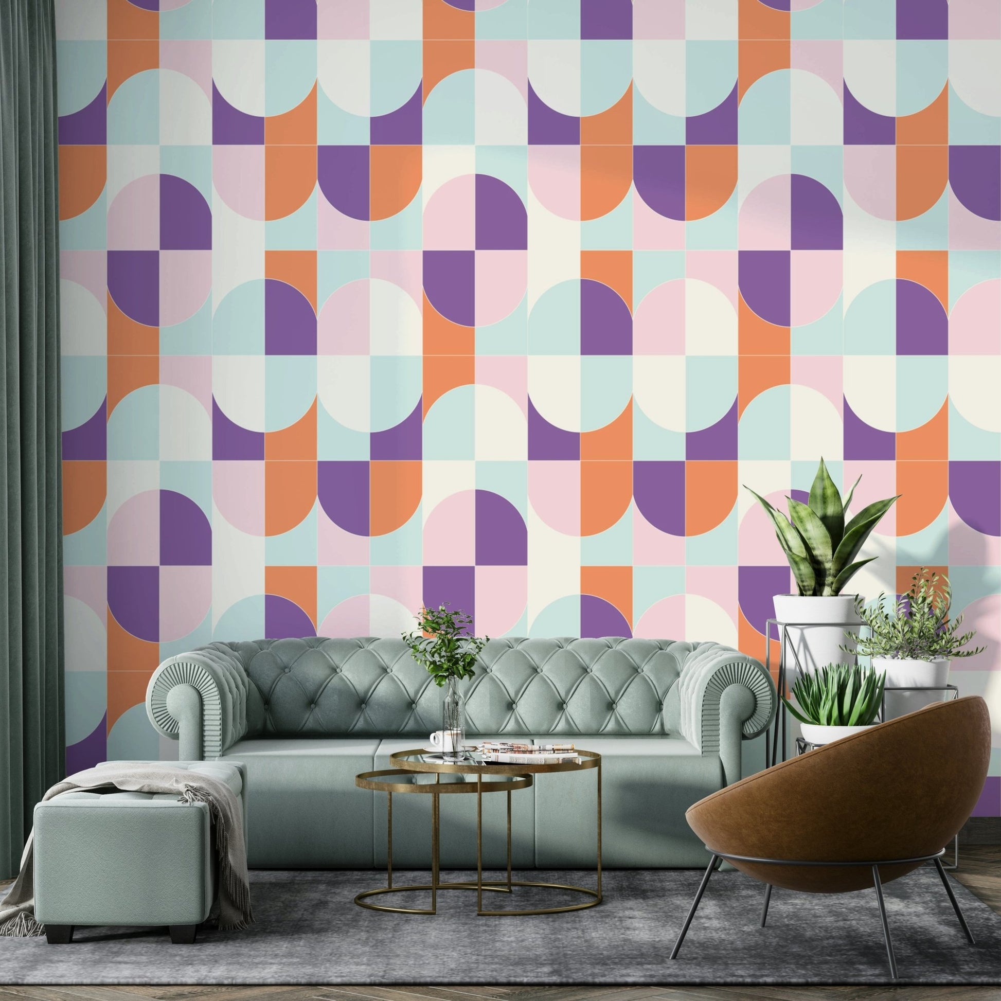 Ideal wallpaper for a living room, office, or accent wall.

