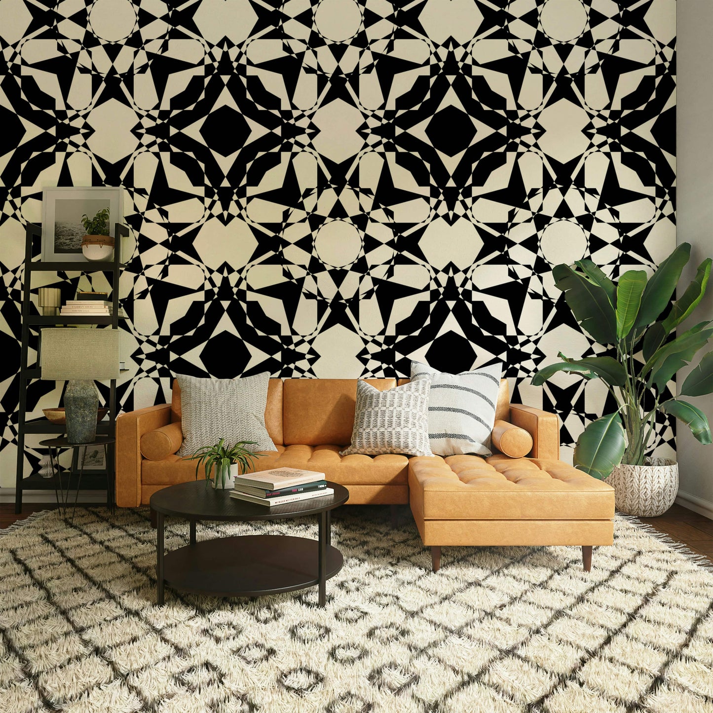 High contrast kaleidoscope wallpaper for wall art.
