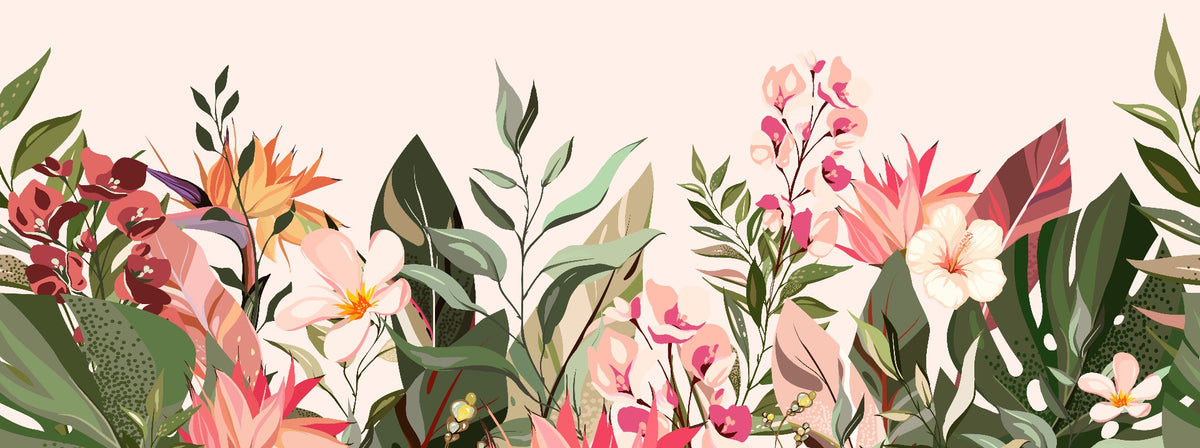 fond d'écran à fleurs coloré