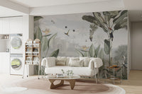 Sophisticated botanical patterns wallpaper decoration