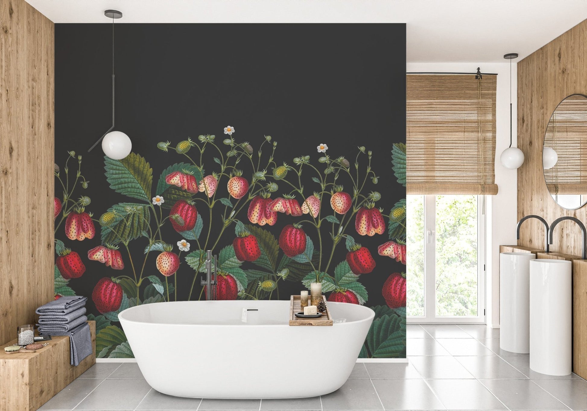 Harmonious palette of natural greens.

