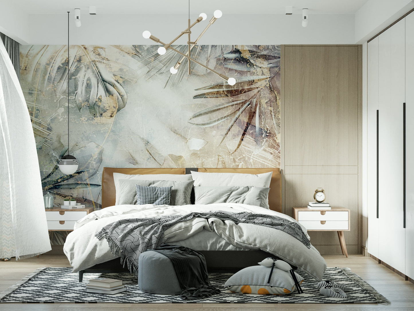 Fresque murale Feuillage Éthéré - même téléchargé GD-5308