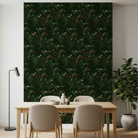 Botanical artwork inspired by nighttime shadows and cool evening light.