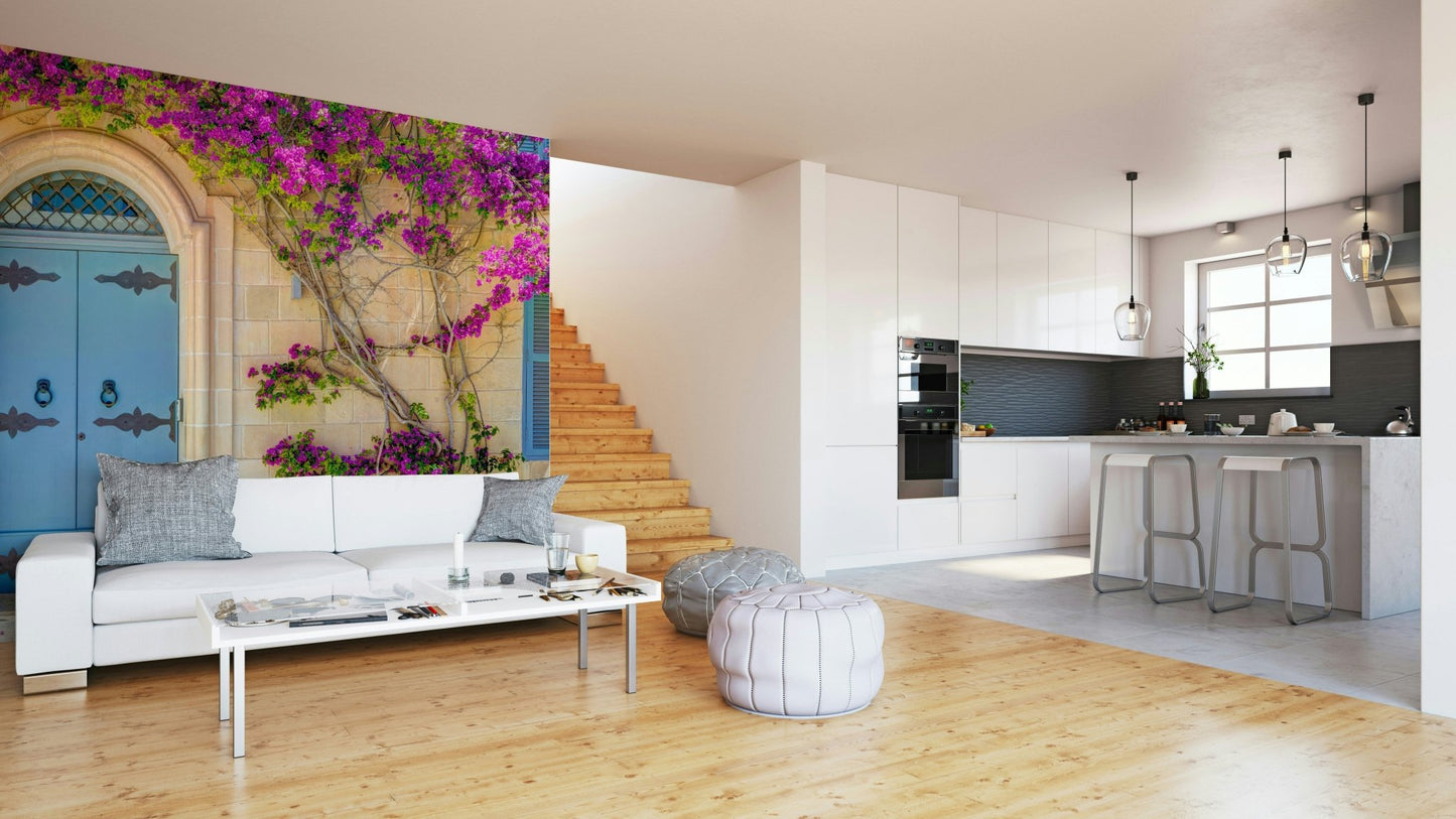 The scene has an inviting and peaceful, Mediterranean feel.

