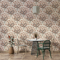 Beautiful floral wall art with bow-tied bouquets

