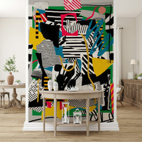 A serene football theme wall mural for your decor.