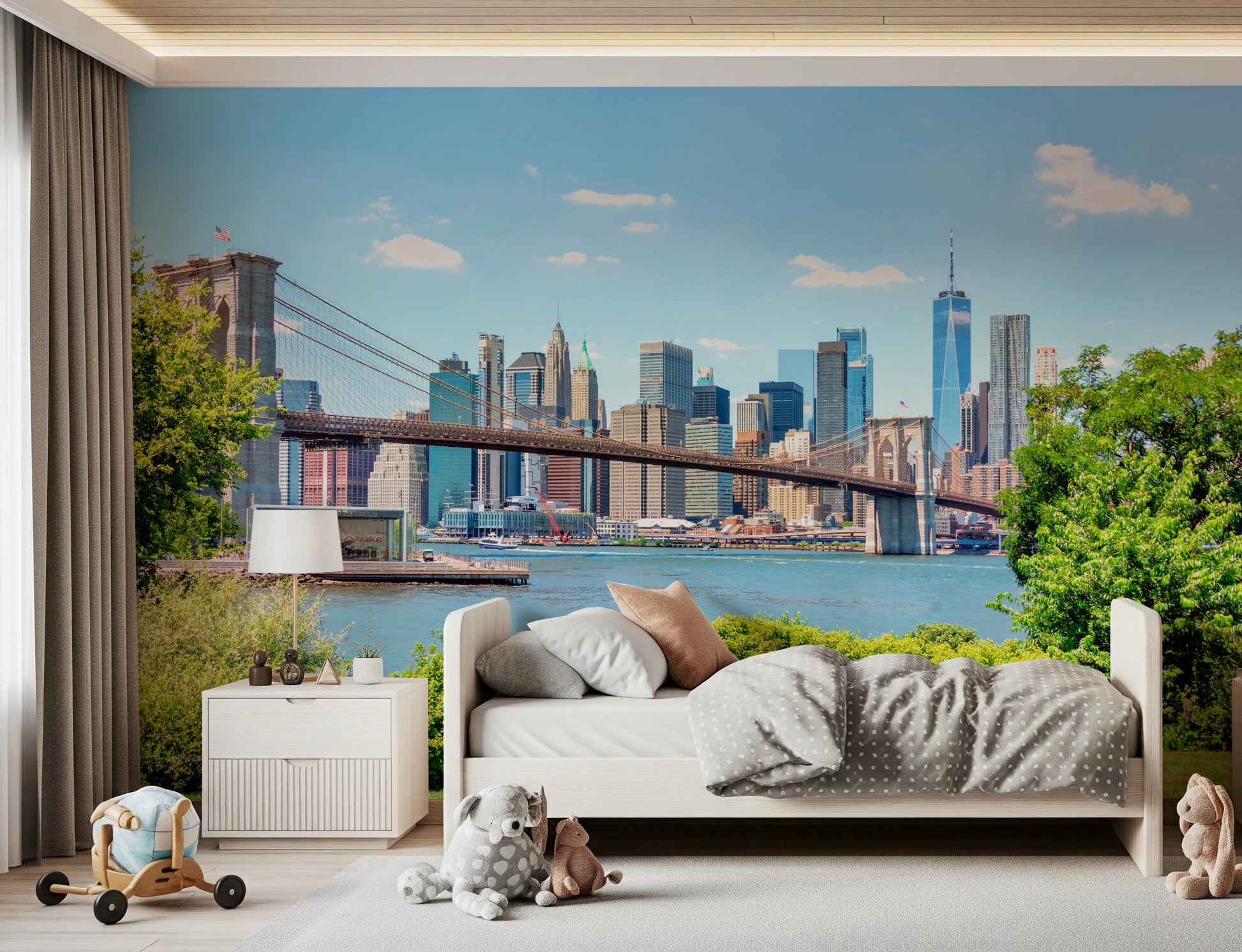 Bridge to Manhattan Wall Mural