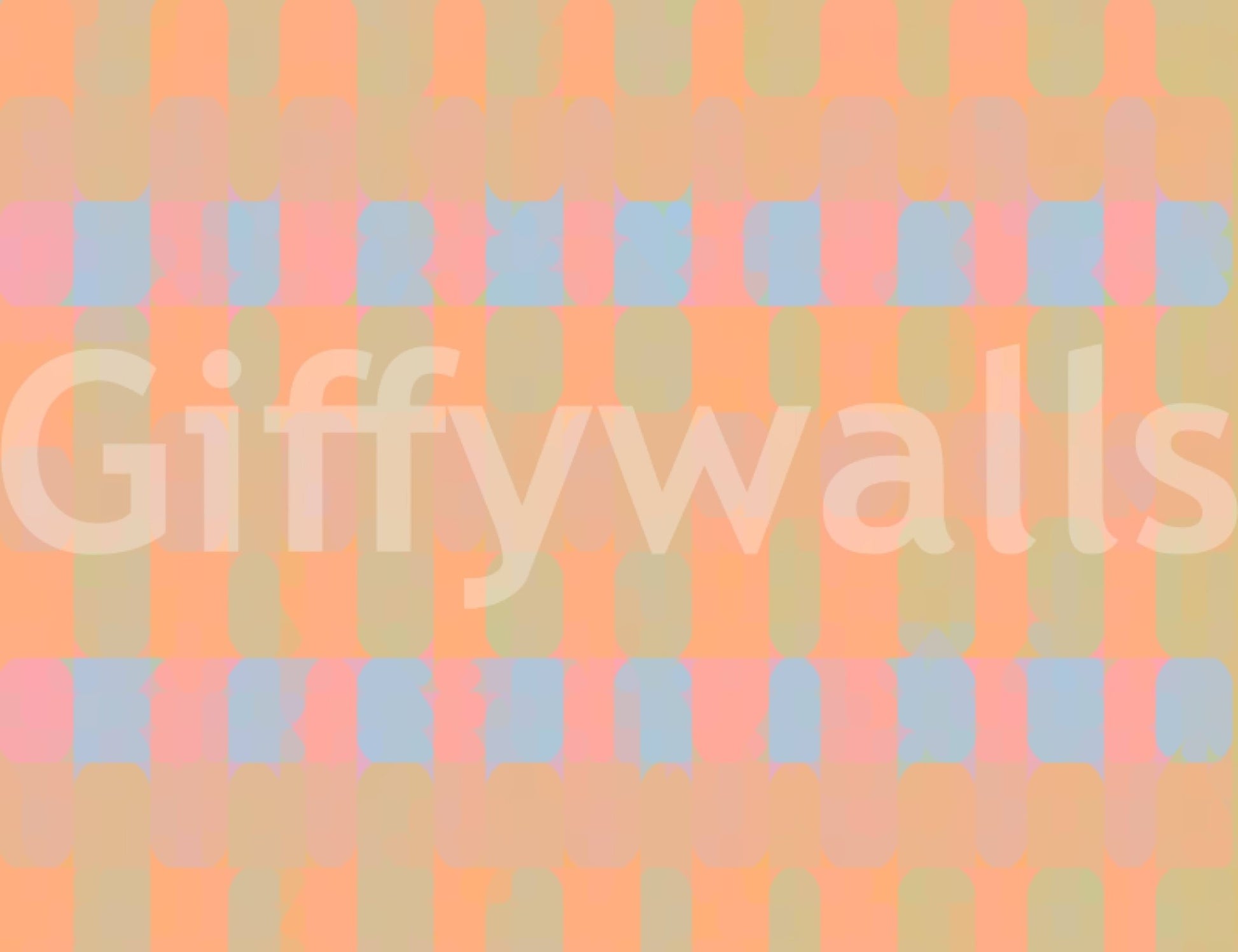 Artistic pastel shapes wall mural with bold rhythm