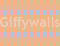 Artistic pastel shapes wall mural with bold rhythm