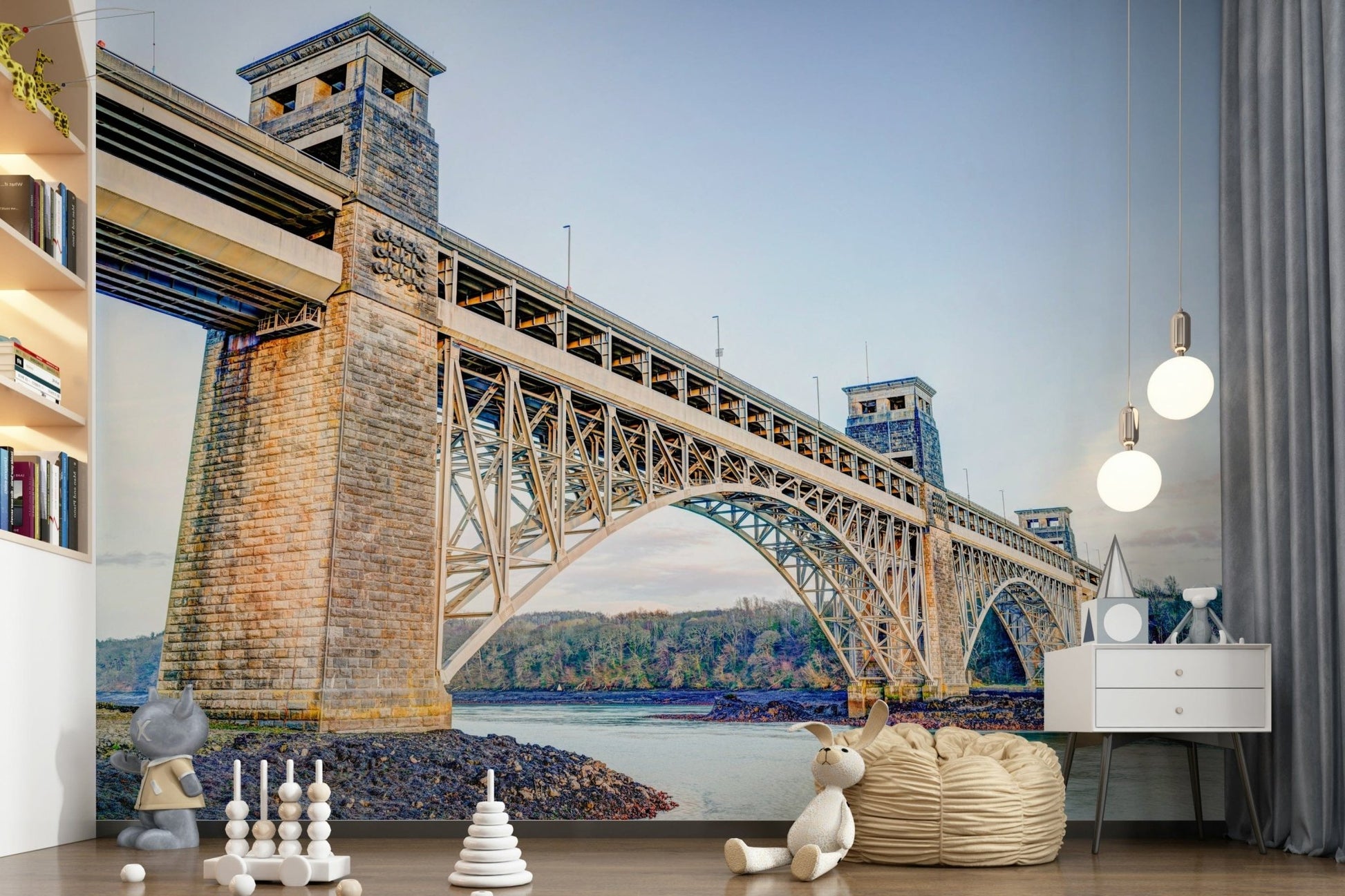 Britannia Bridge View Wall Mural