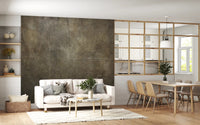 Bronze Paper Collage Wall Mural