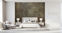 Bronze Paper Collage Wall Mural