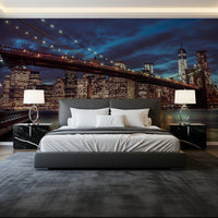 Brooklyn Bridge at Dusk Wall Mural