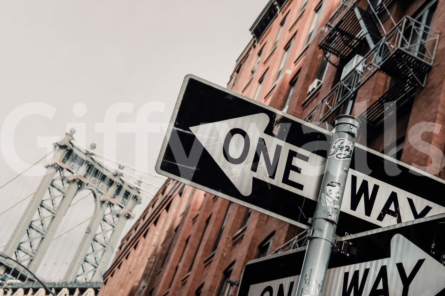 One Way, Brooklyn Wall Mural -2333760