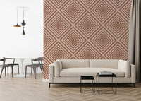 Chevron Abstract wallpaper, symmetrical V-shapes, captivating pattern.