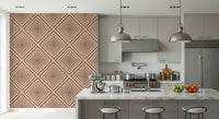 Chic Stripe mural, sophisticated geometric art, refined appearance.