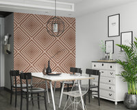 Zigzag Chevron wallpaper, elegant geometric layout, striking wall.