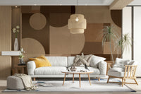 The design features various shapes and forms.

