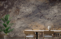 Brown Matured Stone Textured Wallpaper Mural