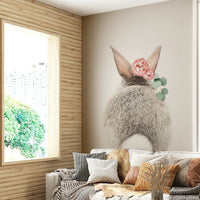 Whimsical floral and animal art.

