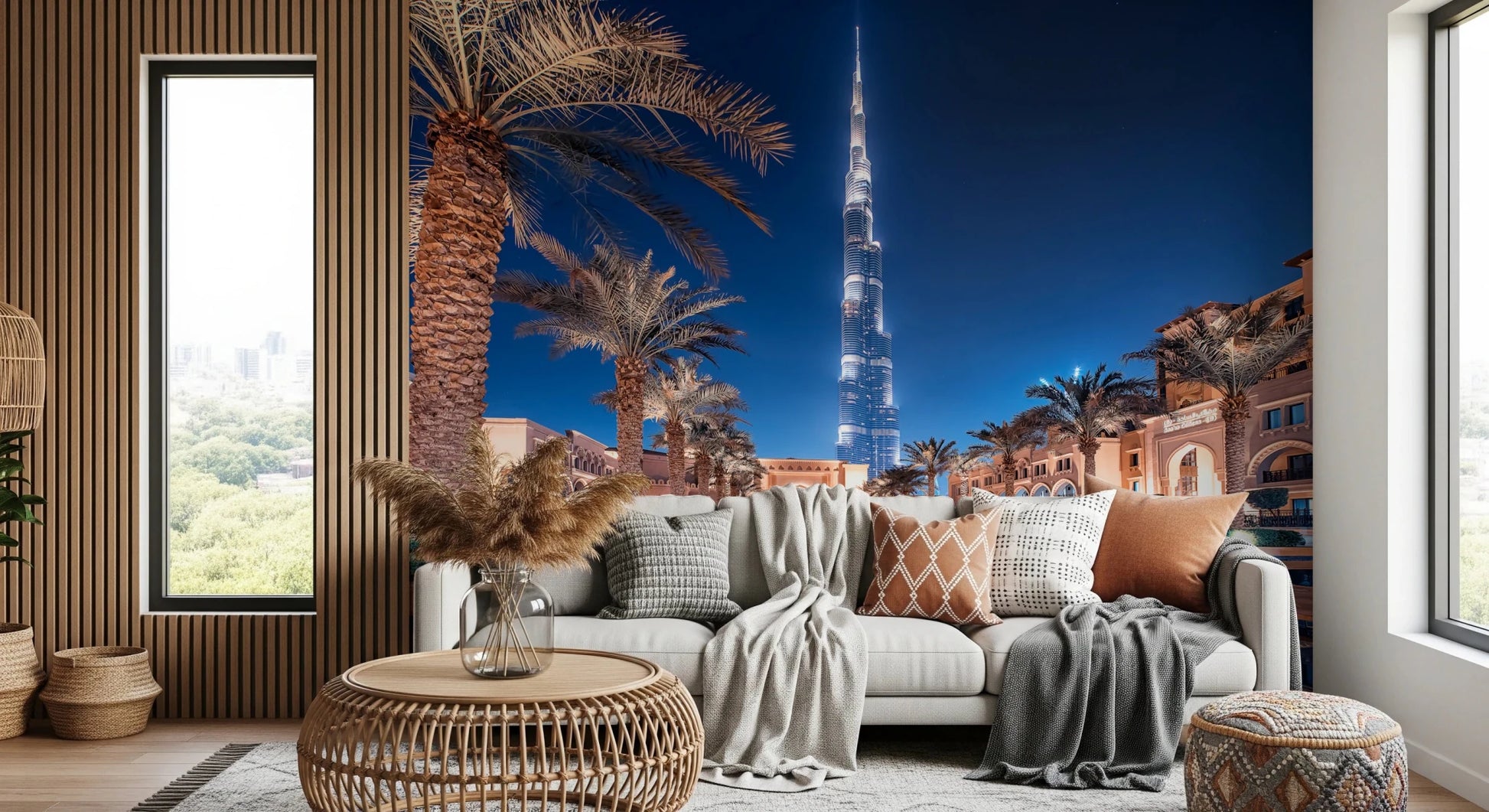 Burj Reflection Wall Mural