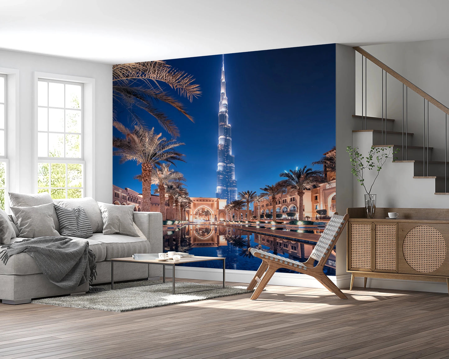 Burj Reflection Wall Mural