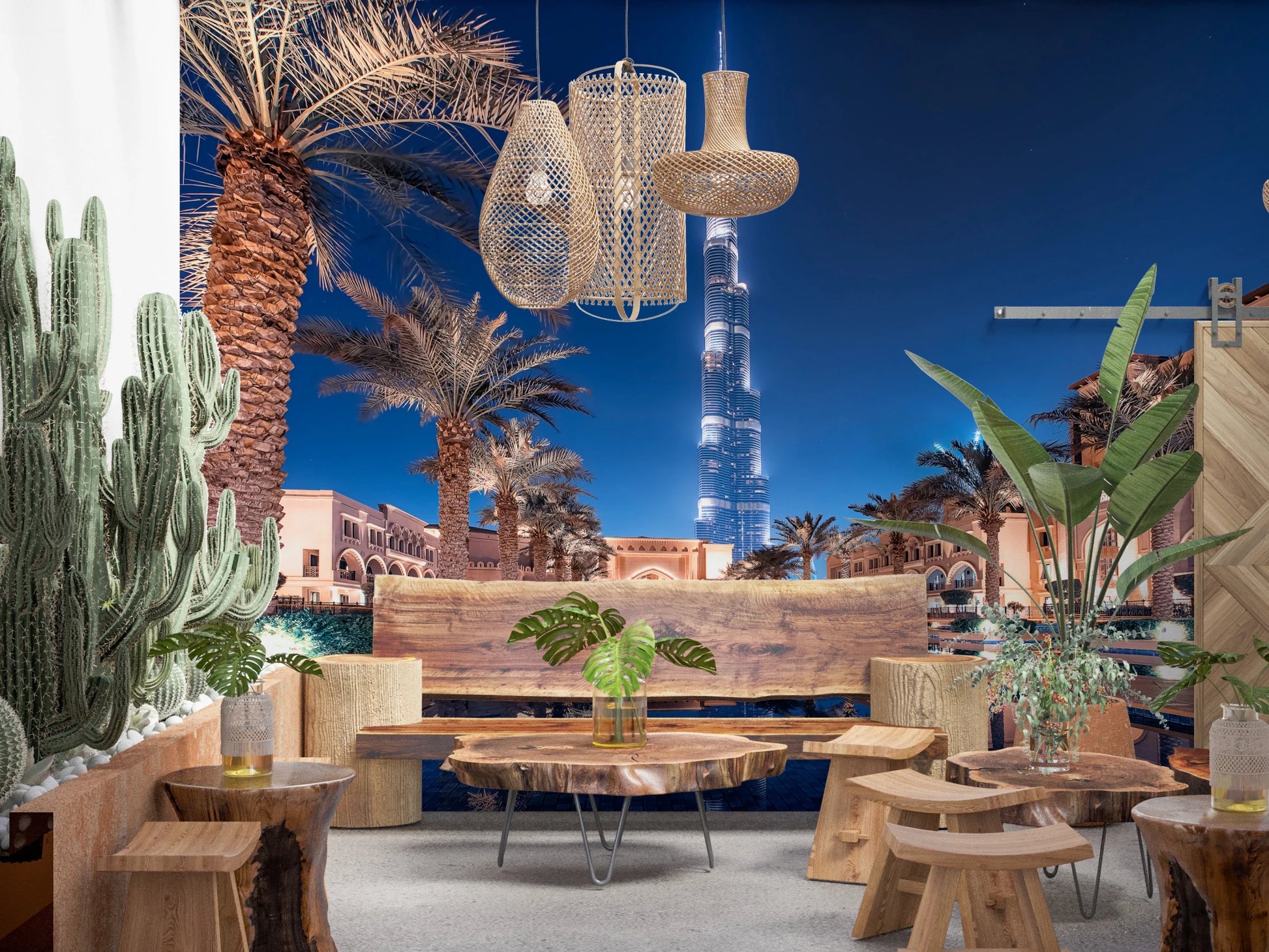 Burj Reflection Wall Mural