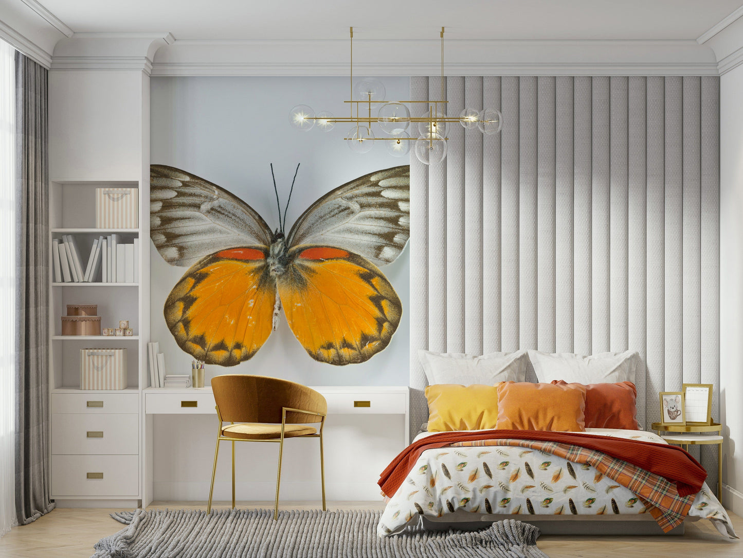 Whimsical Butterfly Wall Mural