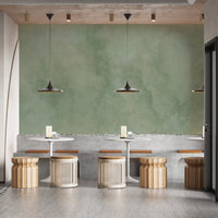 Abstract Green Watercolor Wall Mural - Giffywalls