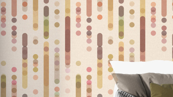 Cozy geometric wallpaper with modern shapes for stylish walls.