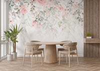 Ethereal Rose Garden Mural - Giffywalls