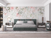 Ethereal Rose Garden Wallpaper Design
