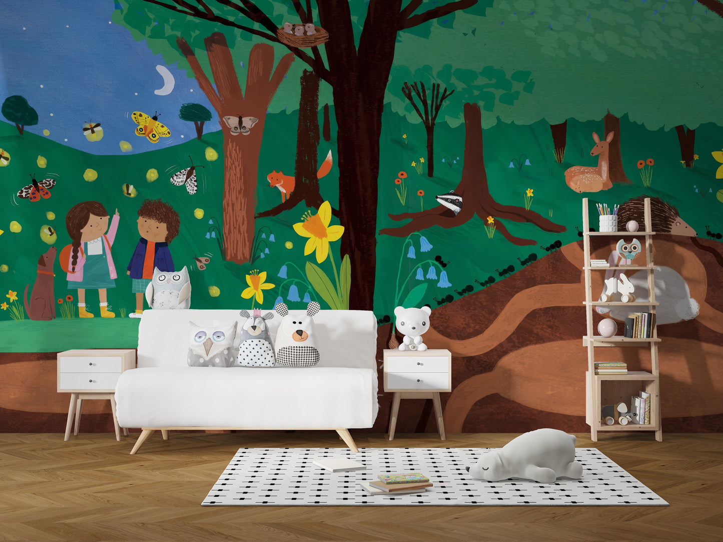 Enchanting Forest Tales Wallpaper for nursery