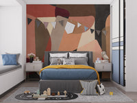 Geometric Fusion Wall Mural - Giffywalls