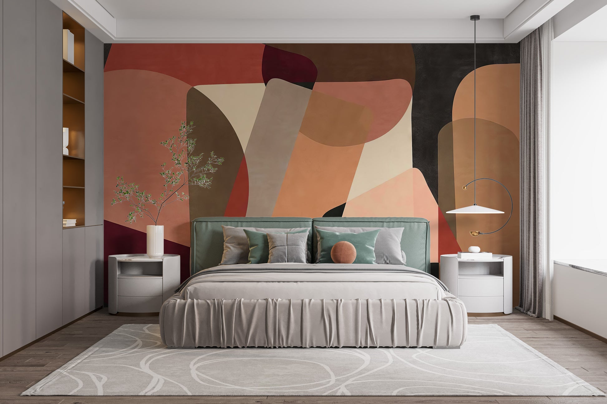 Geometric Fusion Peel and Stick Wallpaper