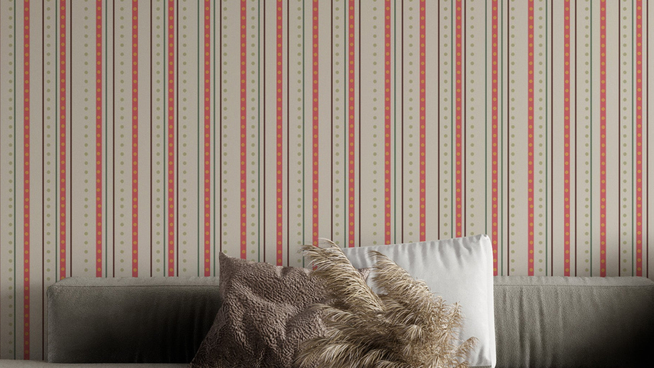 Parisian Pinstripe Elegance Wallpaper