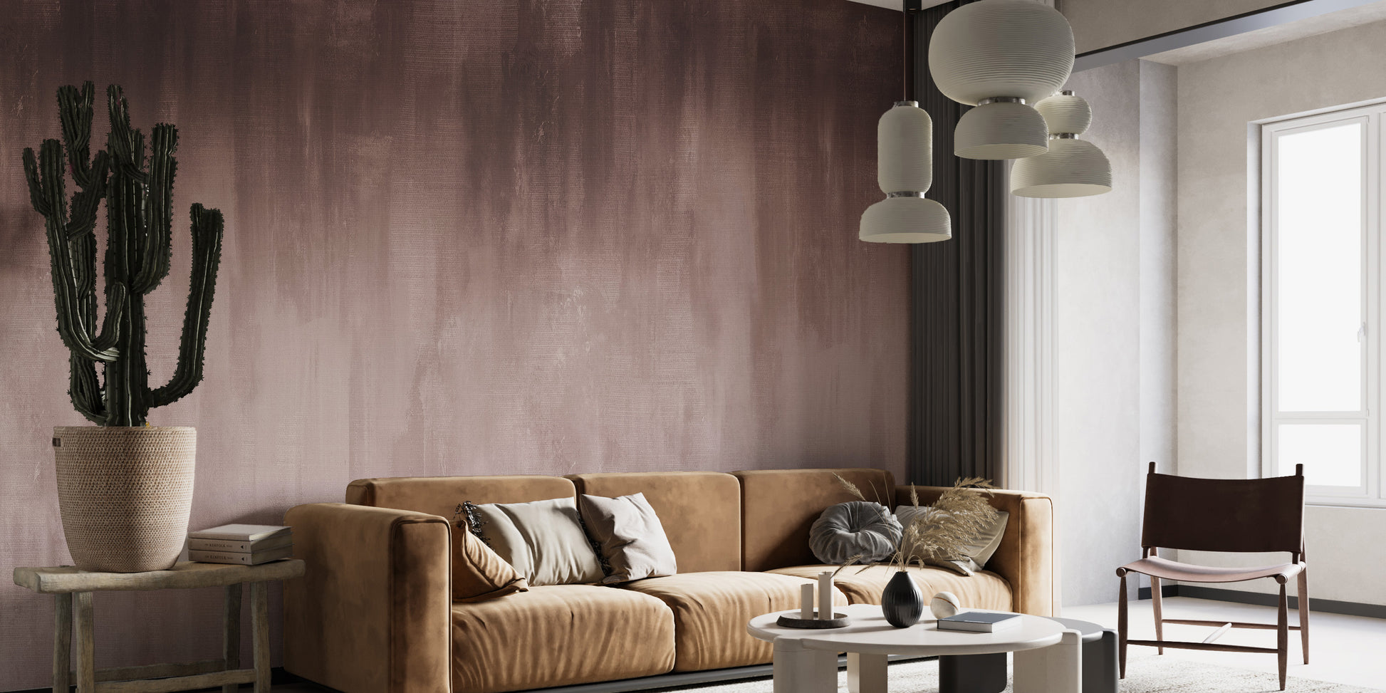 Soothing Brown Ombre Wall Mural - Giffywalls