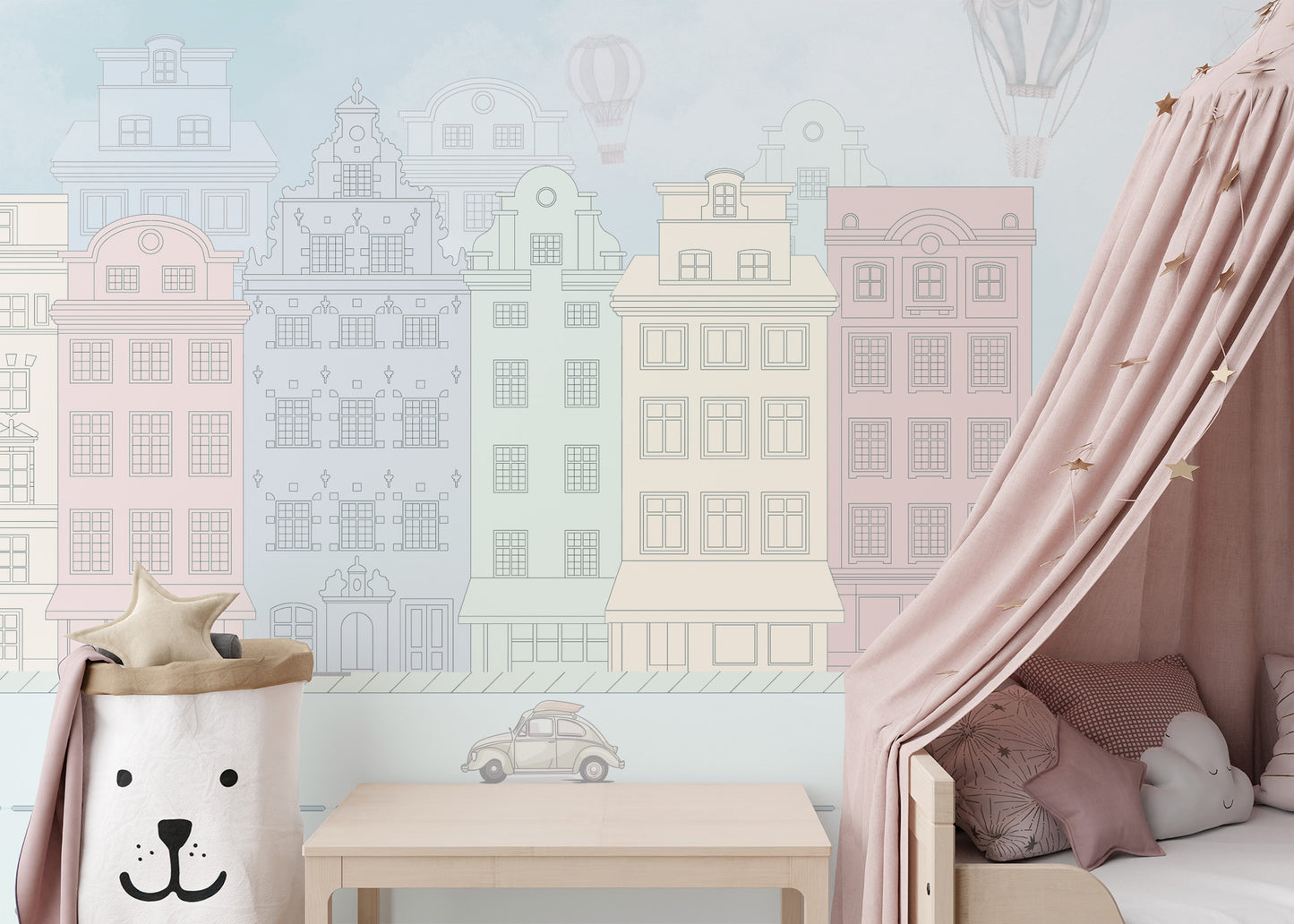 Vintage Boulevard Wallpaper Mural - Giffywalls